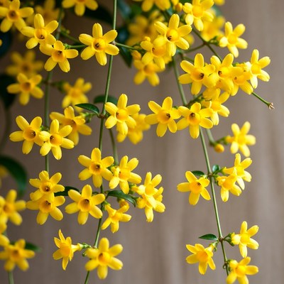 Hanging Cluster of Yellow Flowers