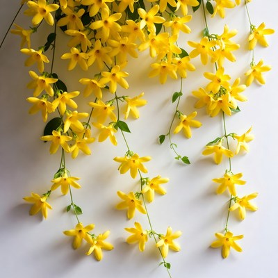 Hanging Cluster of Yellow Flowers