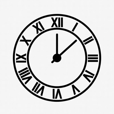 Clock showing 10:10