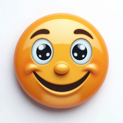 Smiling Yellow Emoji Face