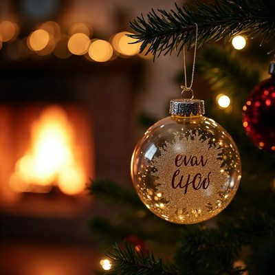 Evari Lyfos Christmas Ornament on Tree