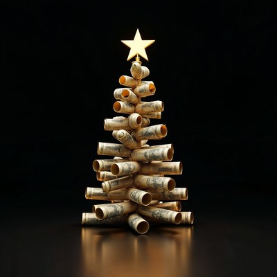 Money Roll Christmas Tree