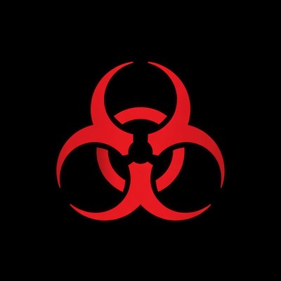 Red Biohazard Symbol