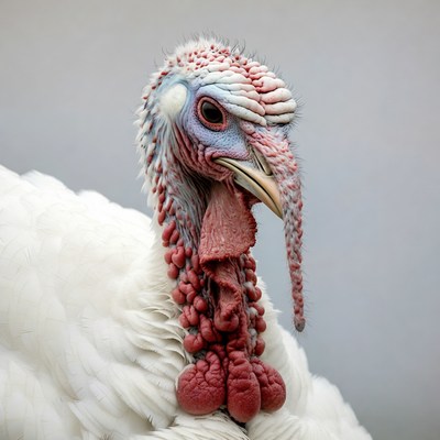 Close-up turkey head