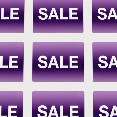 Purple SALE Tags Grid