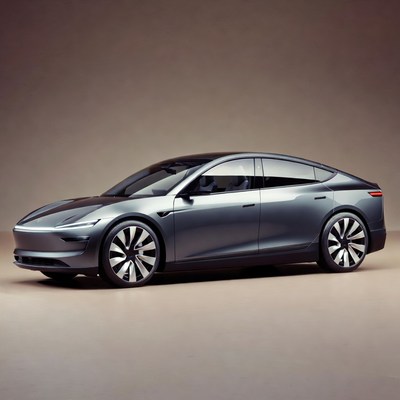 Tesla Model S sleek gray sedan