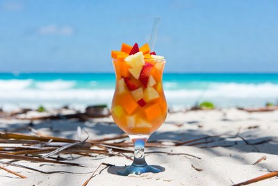 Fruit Cocktail on Beach