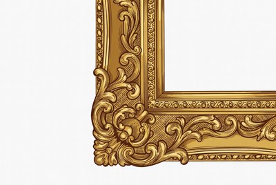 Ornate Gold Picture Frame