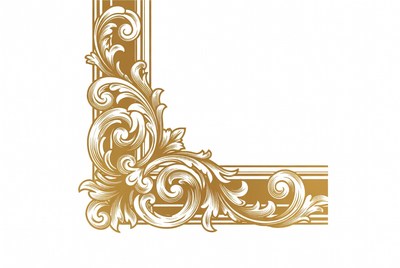 Gold Ornate Corner Border