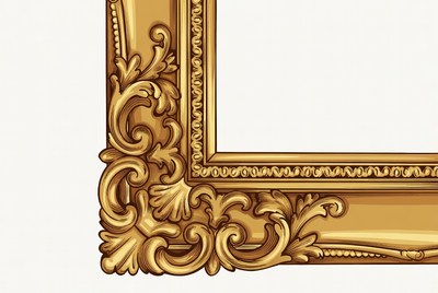 Ornate Gold Picture Frame