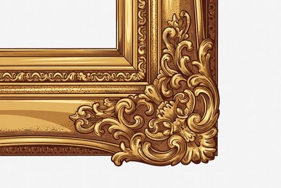 Ornate Gold Picture Frame