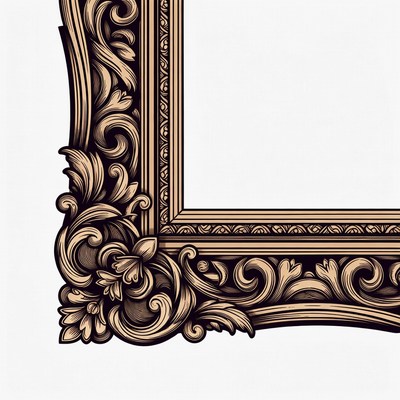 Ornate Vintage Picture Frame