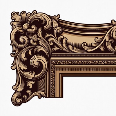 Ornate Vintage Picture Frame