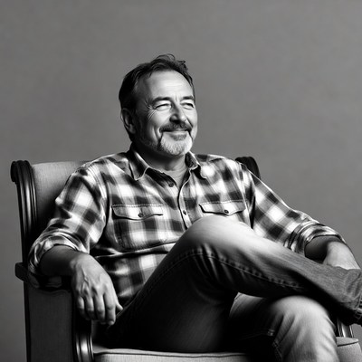 Man sitting in chair