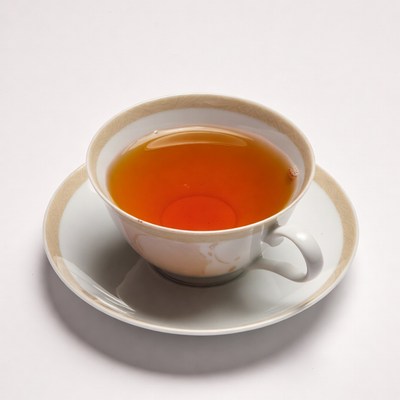 Cup of tea with saucer