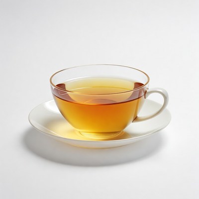 Cup of tea on saucer