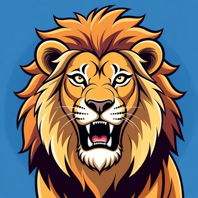 Roaring Lion Illustration