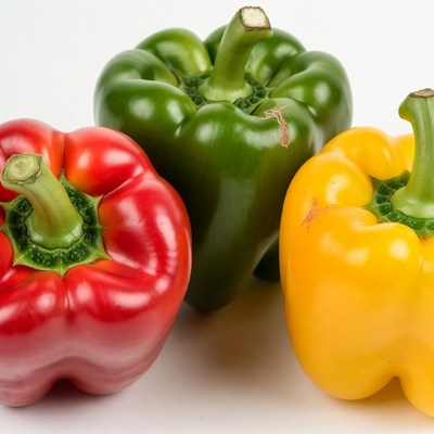 Red Green Yellow Bell Peppers