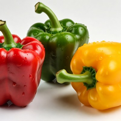 Red Green Yellow Bell Peppers