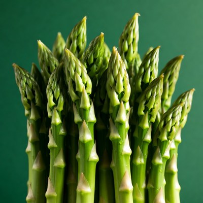 Fresh green asparagus spears