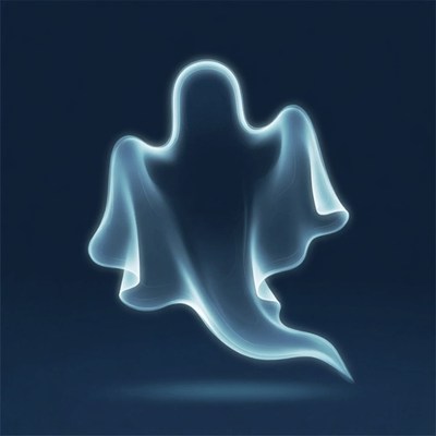 Glowing Ghost Illustration