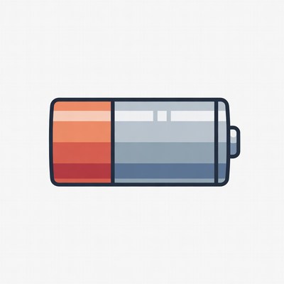 Half-Charged Battery Icon
