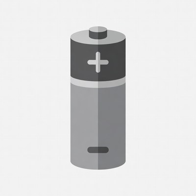 Gray AA Battery Icon