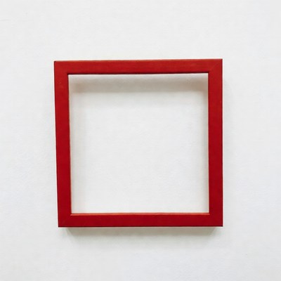 Red Picture Frame Isolated