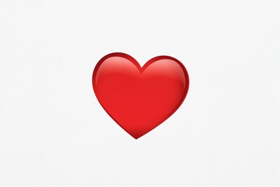Red glossy heart emoji