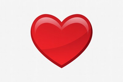 Shiny Red Heart Emoji