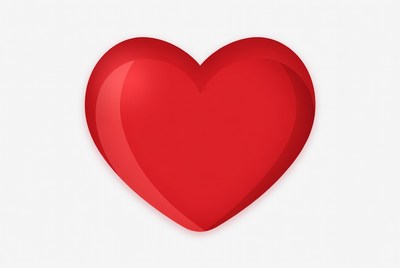 Shiny Red Heart Illustration