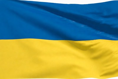 Ukraine Flag Waving