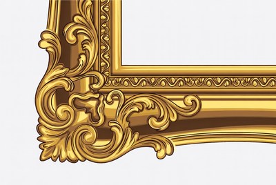 Ornate Golden Picture Frame