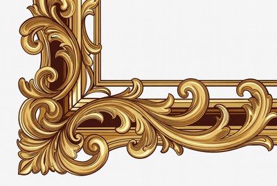 Ornate Gold Picture Frame Corner