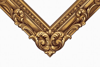 Ornate Golden Picture Frame Corner