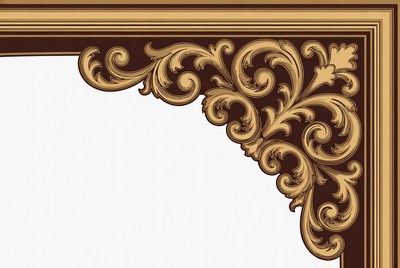 Ornate Golden Frame Corner