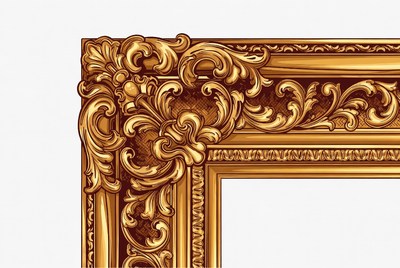 Ornate Golden Picture Frame