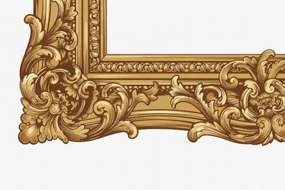 Ornate Gold Picture Frame