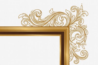Ornate Golden Picture Frame