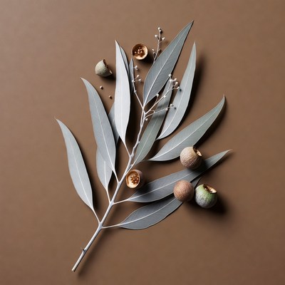 Eucalyptus Leaves and Nuts