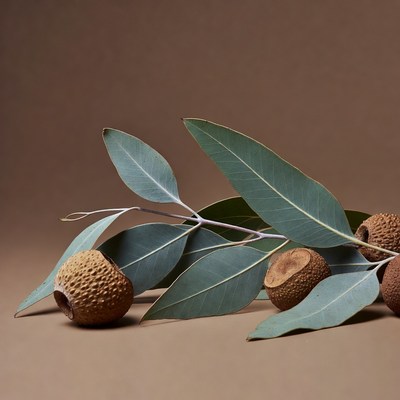 Eucalyptus Leaves with Bunya Nuts