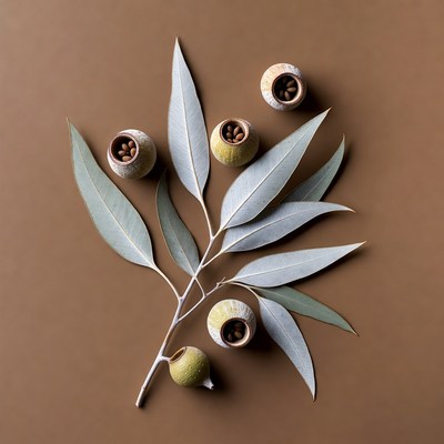 Eucalyptus Leaves and Gumnuts
