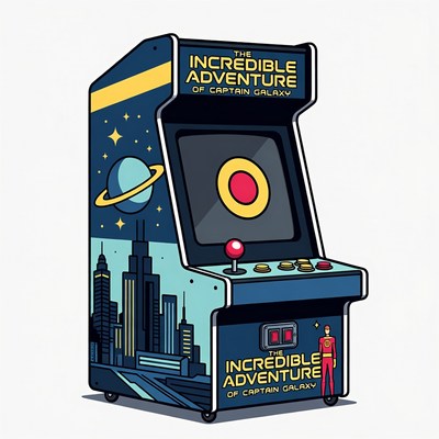 Captain Galaxy Arcade Game Machine