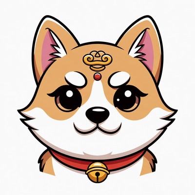 Cute Shiba Inu with Crown