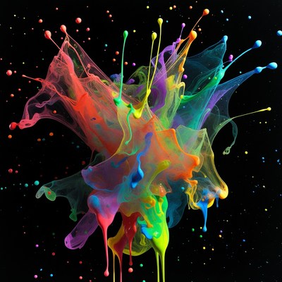 Colorful Paint Splash Explosion