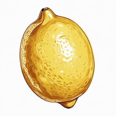 Yellow Lemon Illustration