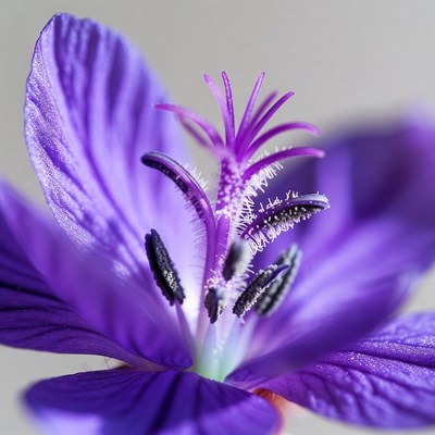 Purple flower close-up