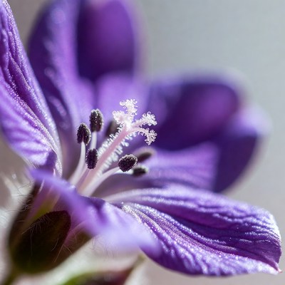 Purple flower close-up