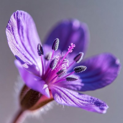 Purple Flower Close-Up