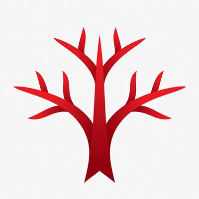 Red Tree Illustration